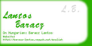 lantos baracz business card